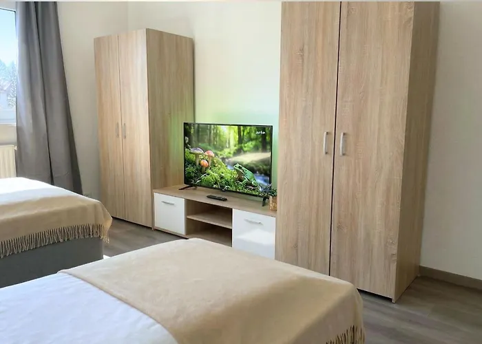 Havn Apartments - 2 Schlafzimmer Mit 3 Boxspringbetten, Balkon, Kueche, Hd Tv, Wifi شقة
