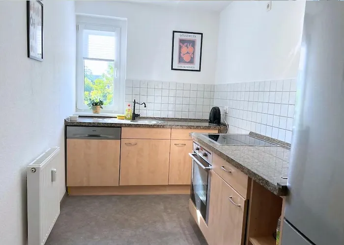 شقة Havn Apartments - 2 Schlafzimmer Mit 3 Boxspringbetten, Balkon, Kueche, Hd Tv, Wifi